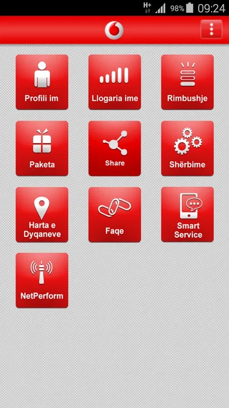 My Vodafone (AL) for Android - Manage Mobile Services Easily