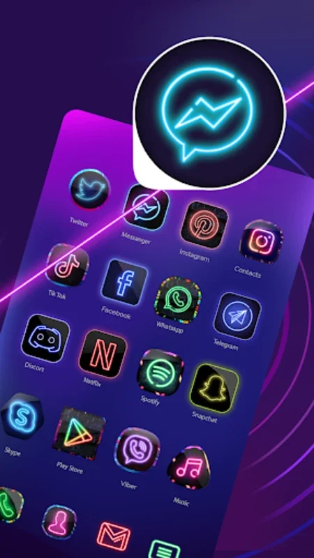 Neon Icon Designer App for Android - Customize Your Home Screen