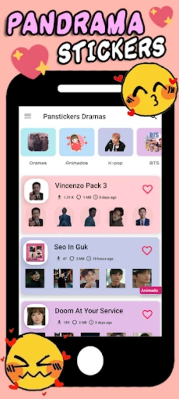 Panstickers Dramas - WASticker for Android: Enhance Chats