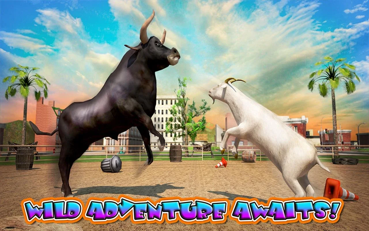 Crazy Goat in Town 3D for Android - Wild Chaos Awaits