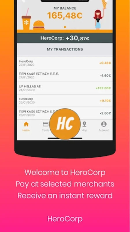 Up Hellas for Android: Secure Transactions and Instant Rewards