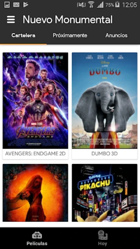 Nuevo Monumental for Android - Seamless Movie Scheduling