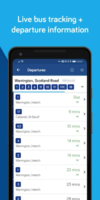 Touch & Go Warrington for Android: Streamline Your Bus Travel