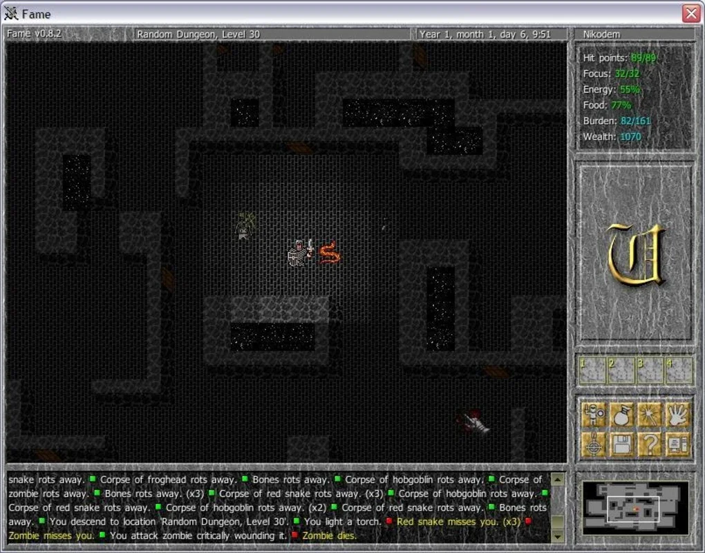 Fame for Windows - A Colossal Role-playing Adventure