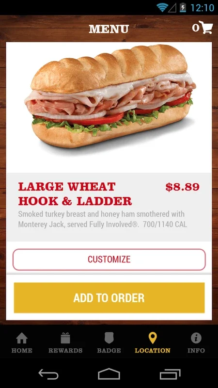 Firehouse Subs for Android - Order Meals Fast with Mobile Perks