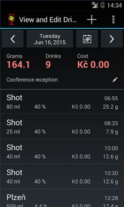 AlcoDroid for Android - Track and Manage Alcohol Intake