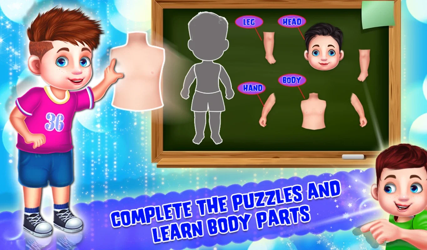 Kids Learning Human Bodyparts for Android - Engaging Educational App