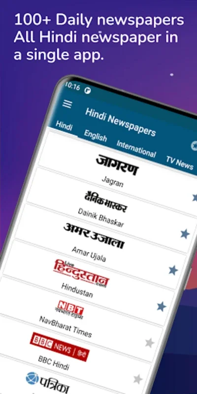 All Hindi News - हिंदी समाचार for Android: 50+ Newspapers in One App