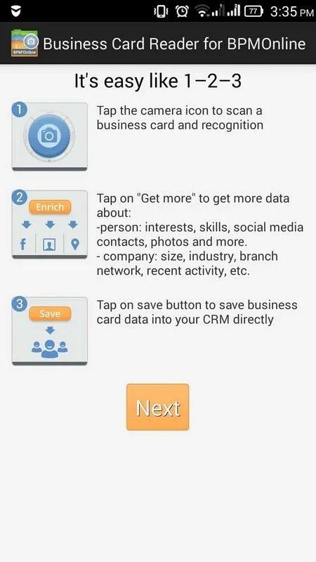 Business Card Reader for Android - Transform Cards into Images