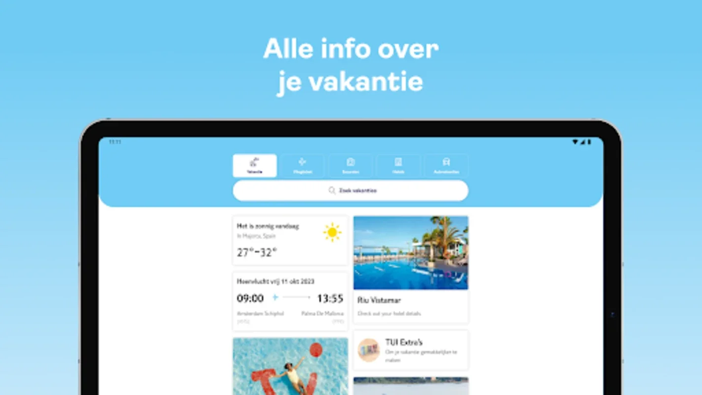 TUI Nederland for Android - Simplify Holiday Planning