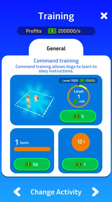 Idle Dog Training School for Android: Train Dogs & Upgrade Facilities