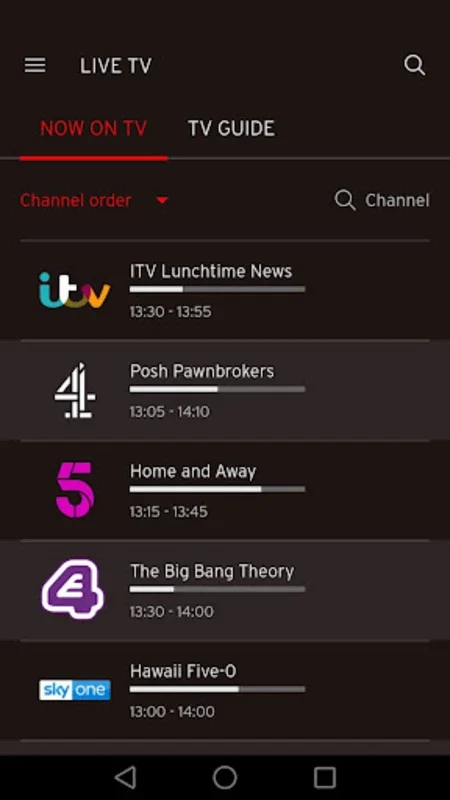 Virgin TV Go for Android: Enjoy Live and On - Demand TV