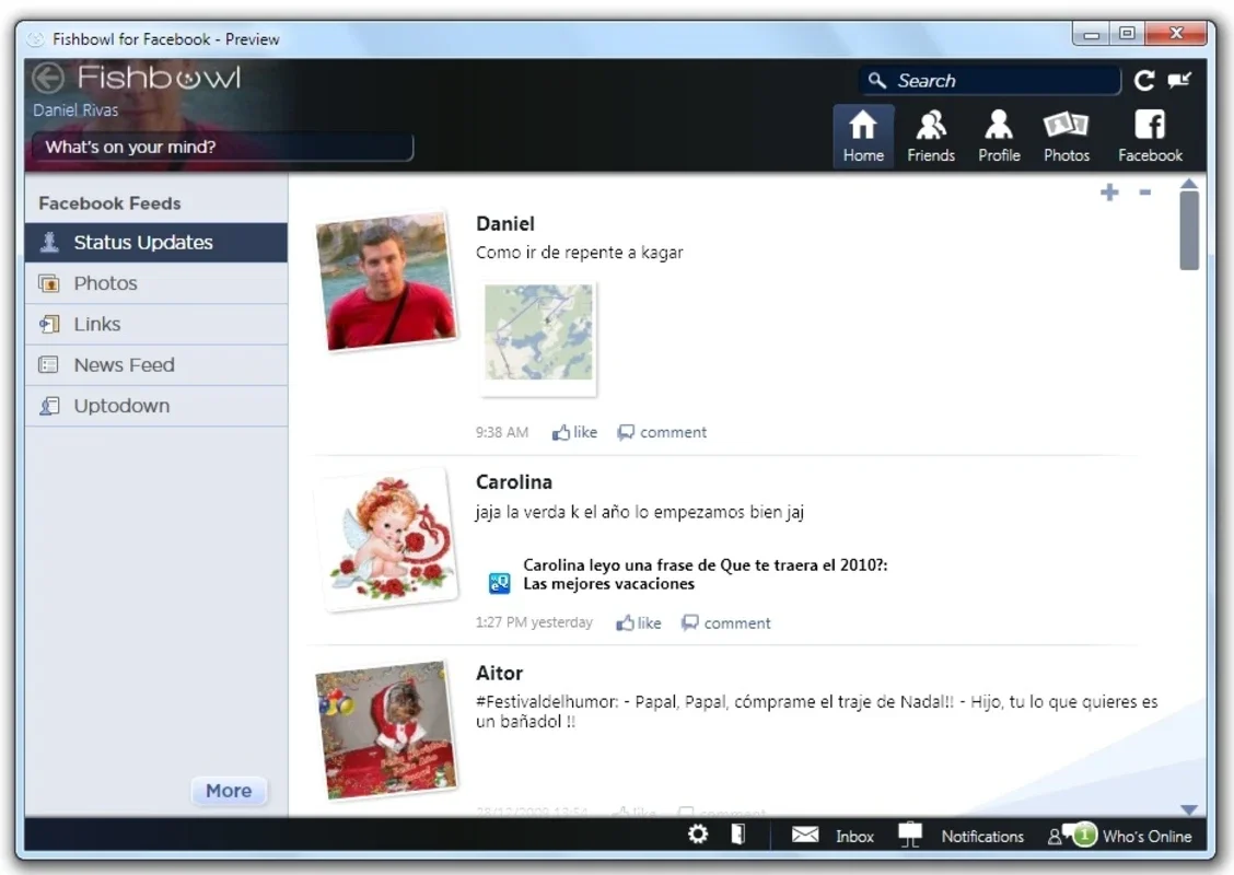 Fishbowl for Windows 7 - Free Social Network App