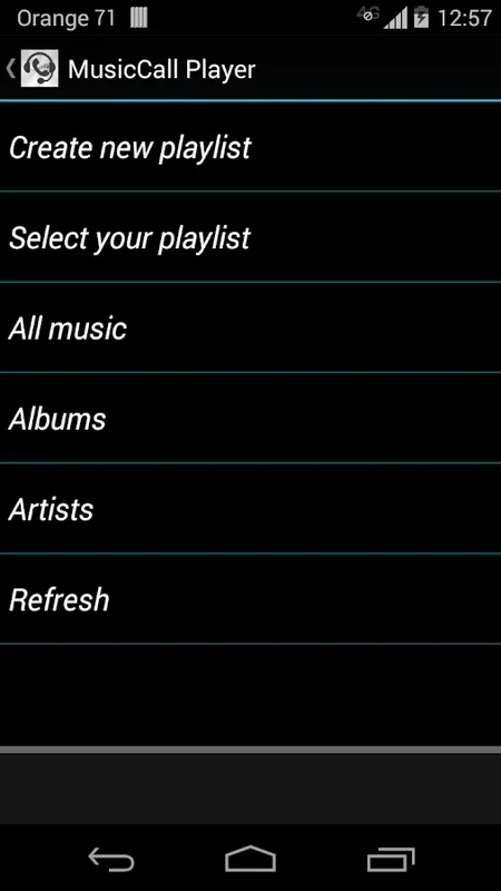 MusicCall Player for Android - Control Music During Calls