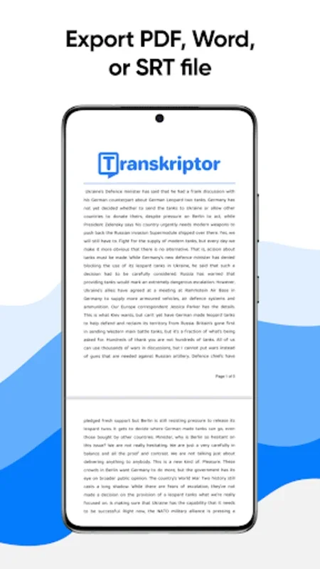 Transcribe Speech to Text for Android - No Downloading Required