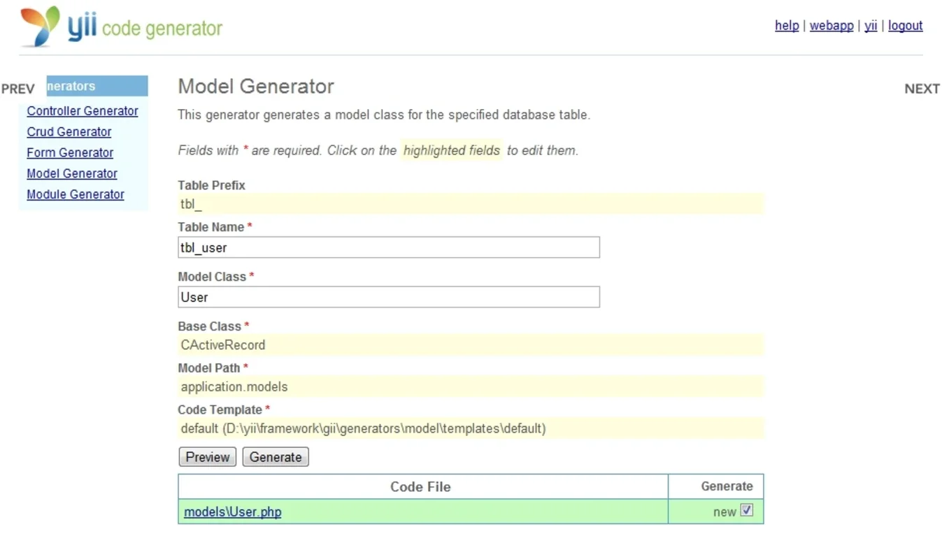 Yii Framework for Windows: Rapid PHP Web Application Development