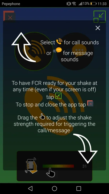 FCR for Android - Simulate Incoming Calls and Messages