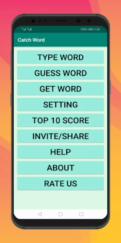 Catch Word - Typing Game for Android - No Download Needed