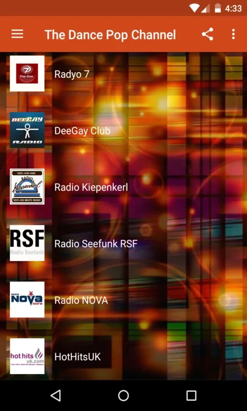 The Dance Pop Channel for Android - Enjoy Pop Dance Music