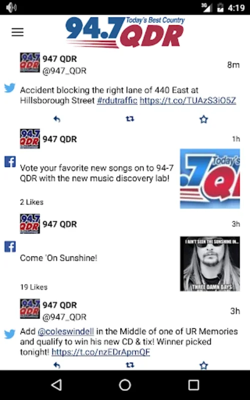 94.7 QDR for Android - Diverse Music Experience