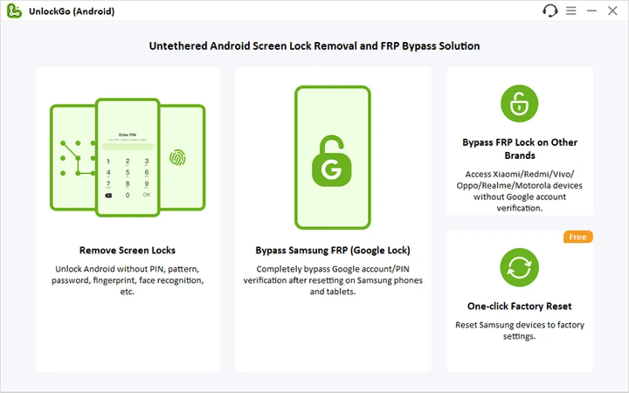 iToolab UnlockGo (Android) for Windows - Unlock Samsung Easily