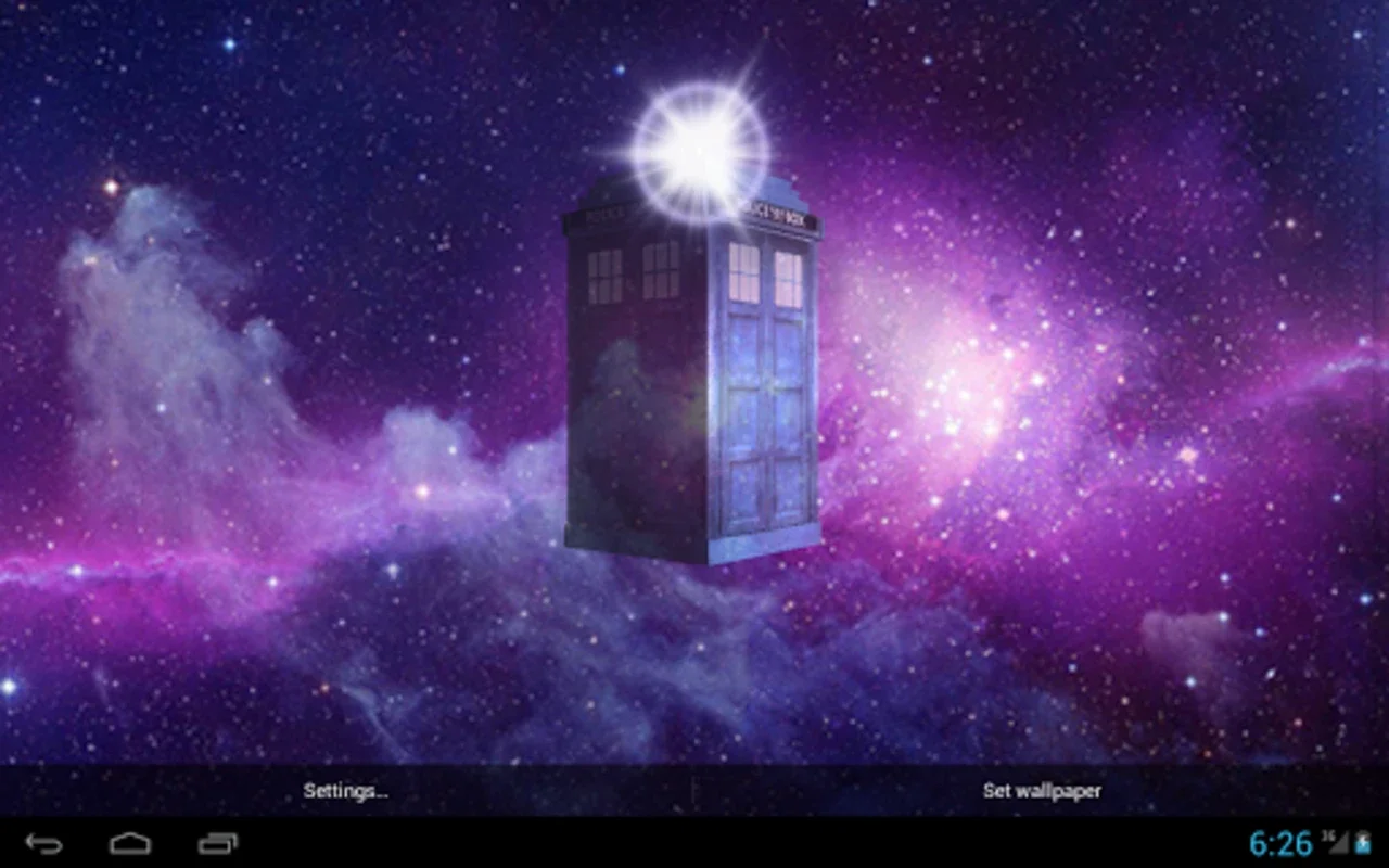 Tardis 3D Live Wallpaper for Android - Protect the TARDIS