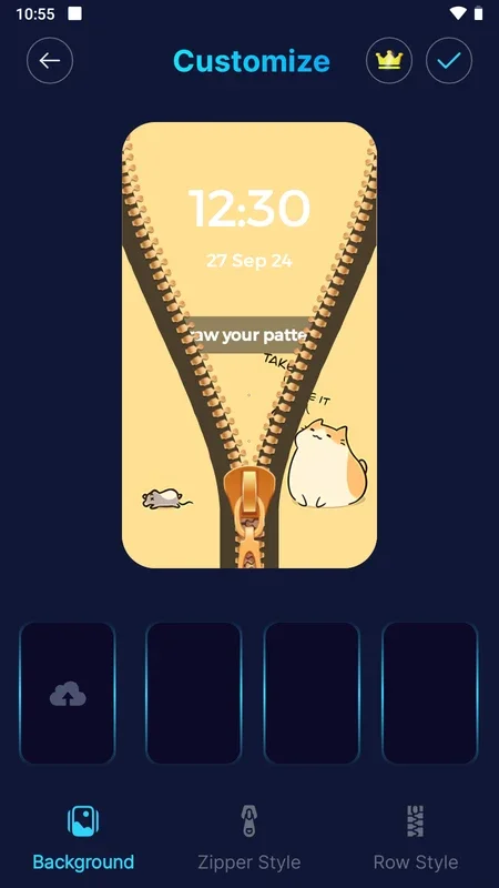 Zipper Lock Screen for Android - Unlock with Fun