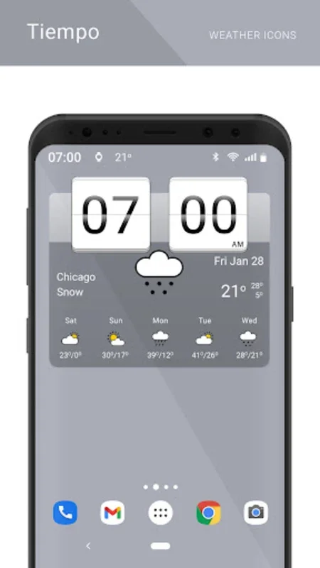 Tiempo Weather Icons for Android: Stylish Visuals