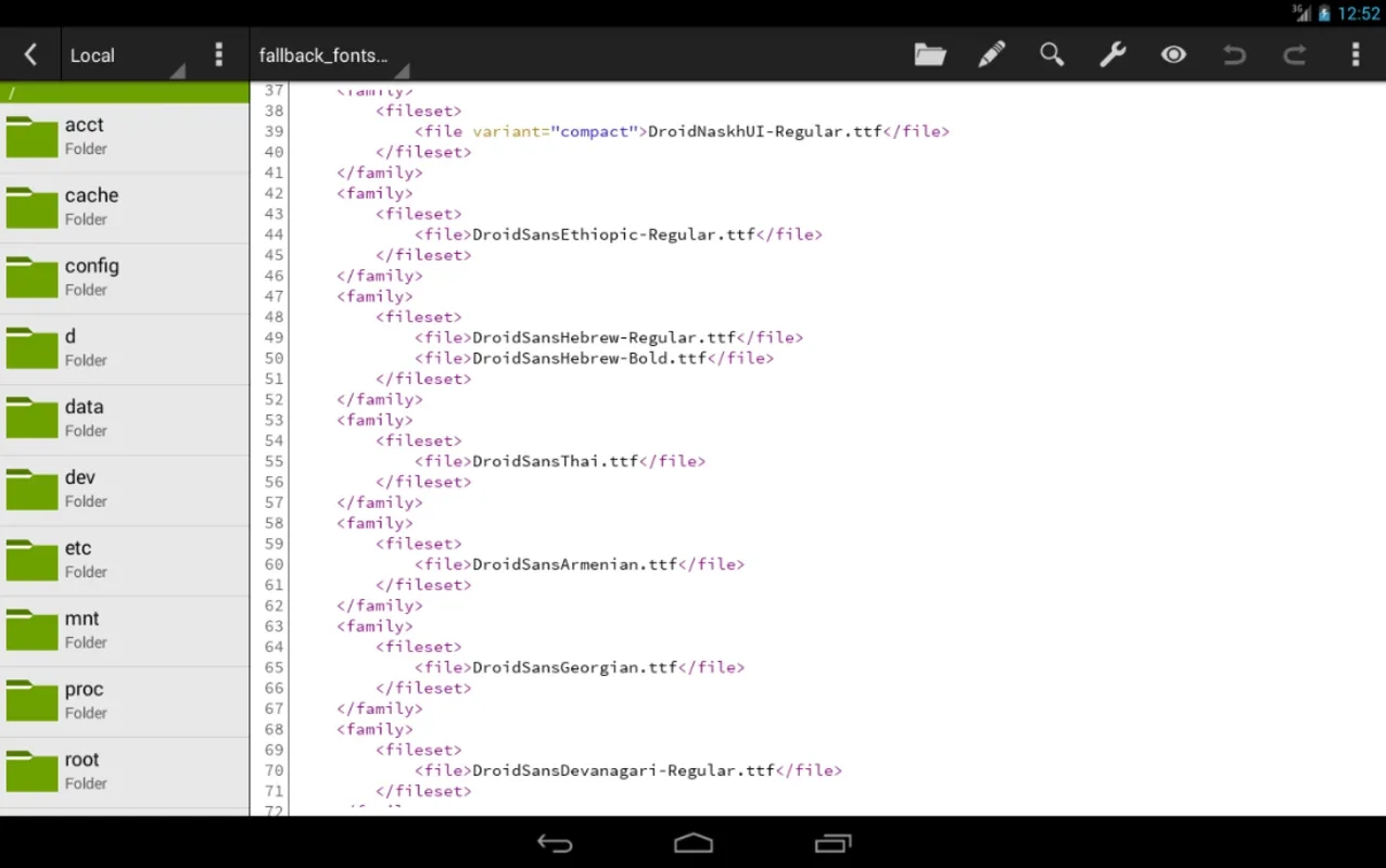 Quoda for Android: Empowering Source Code Editing