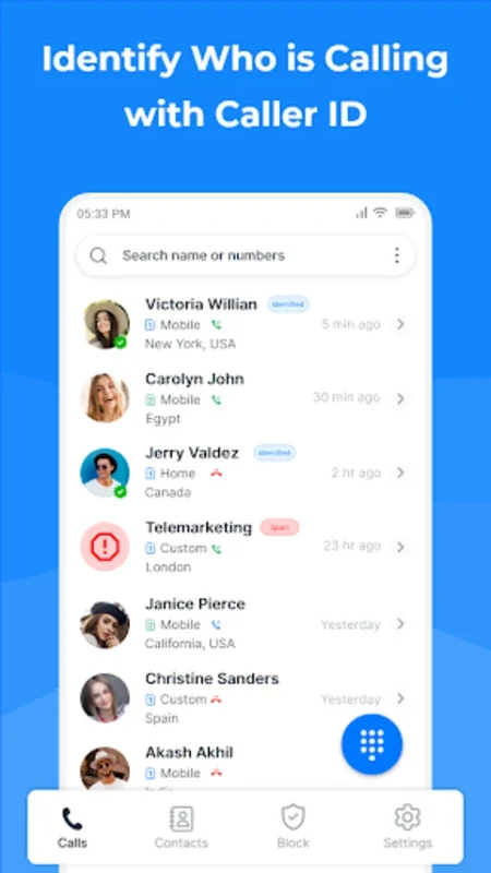 Show Caller ID & Spam Blocker for Android: Block Spam Calls