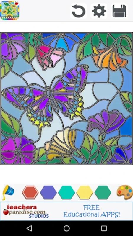 Stained Glass Coloring Book for Android - Unleash Creativity