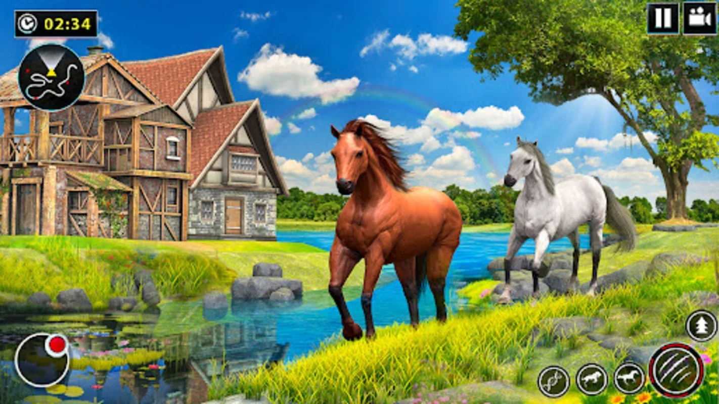 Wild Horse Family Simulator for Android - Family Survival in a 3D Jungle