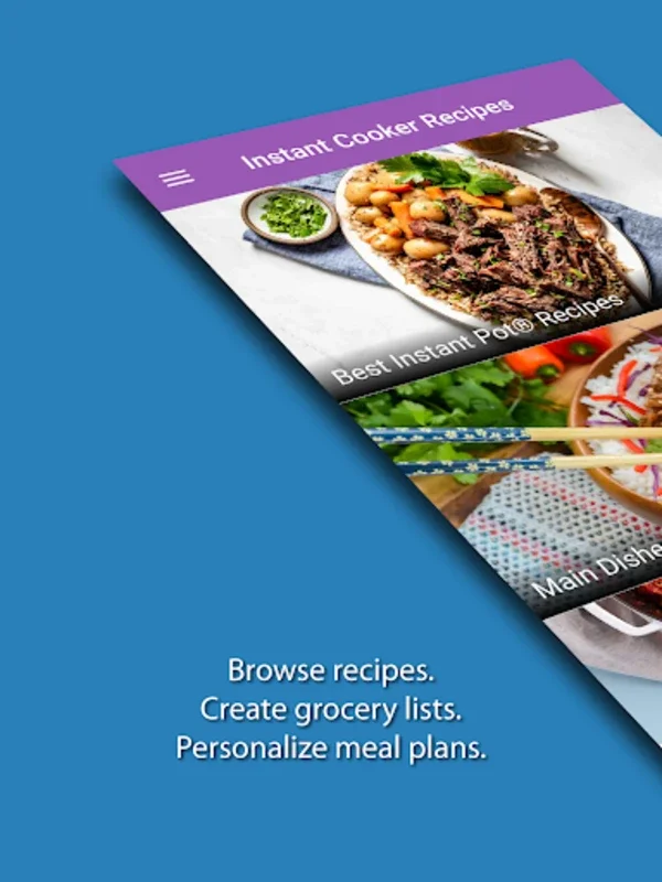 Instant Cooker Recipes for Android - Discover Delicious Meals