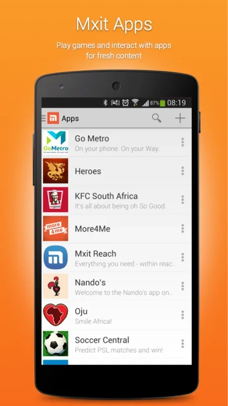 Mxit for Android - Connect and Chat Freely