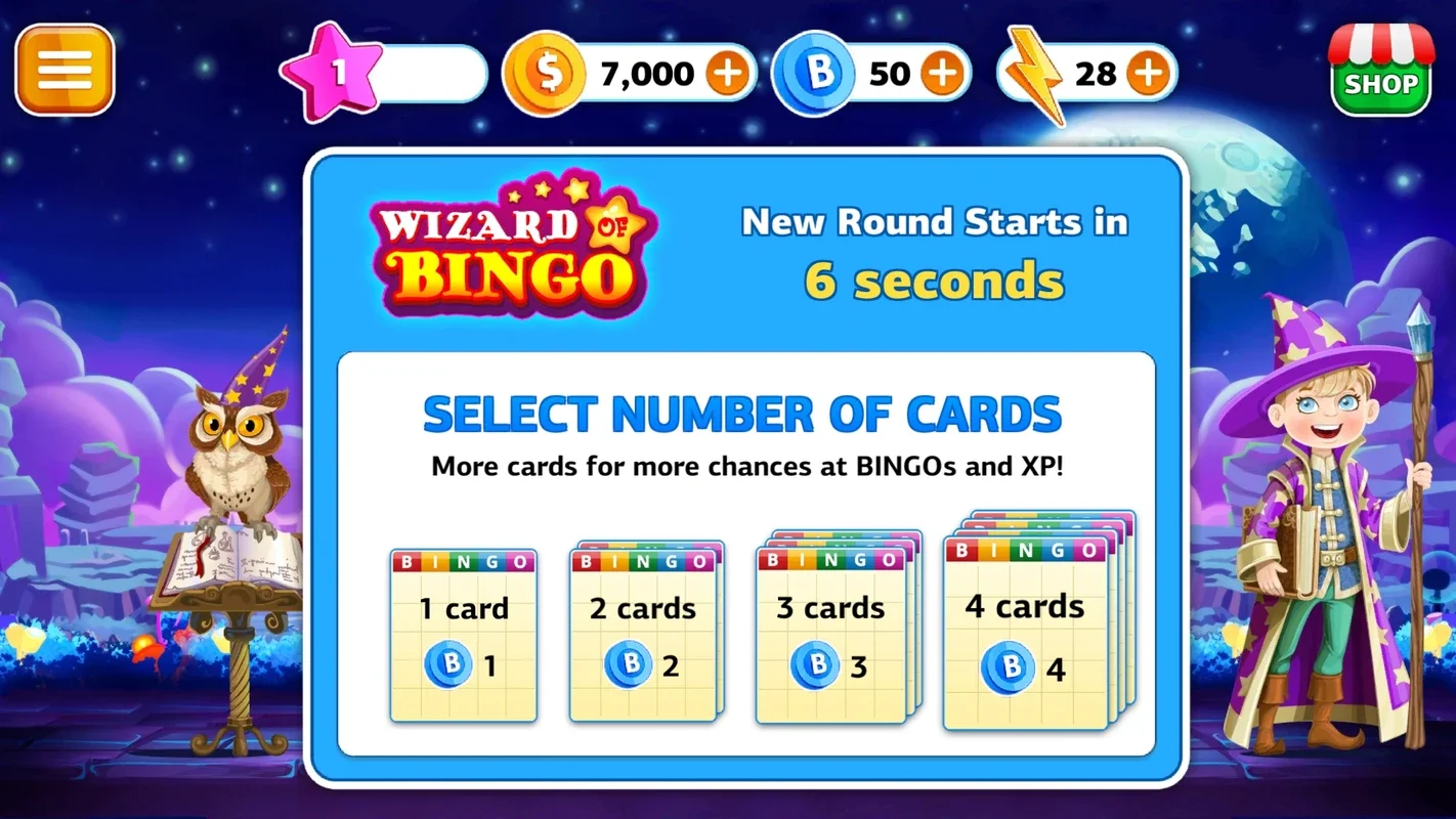 Wizard of Bingo for Android - Engaging Bingo Experience