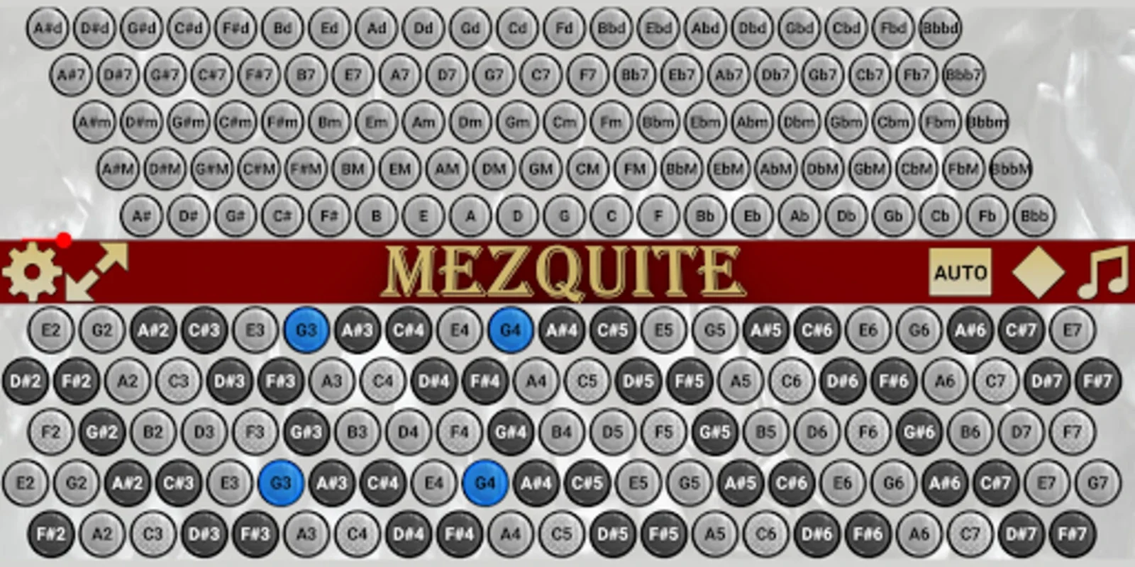 Mezquite Chromatic Accordion for Android: Authentic Learning