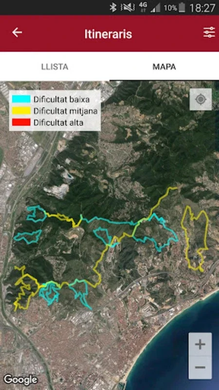 Itineraris Parcs for Android - Explore Barcelona's Parks