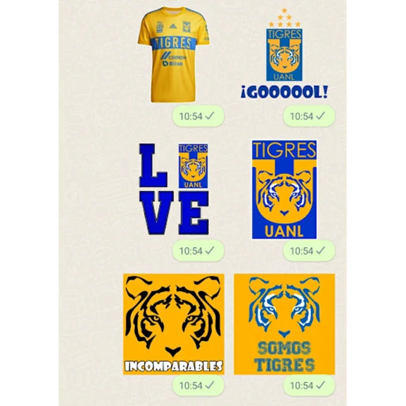 Tigres UANL Stickers for Android - Express Your Team Pride