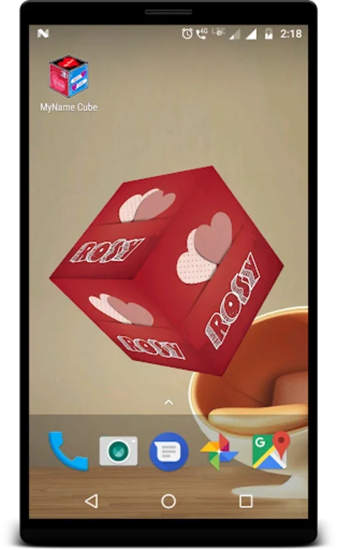 MyName Cube for Android - Customize Your Screen with 3D Name Cube