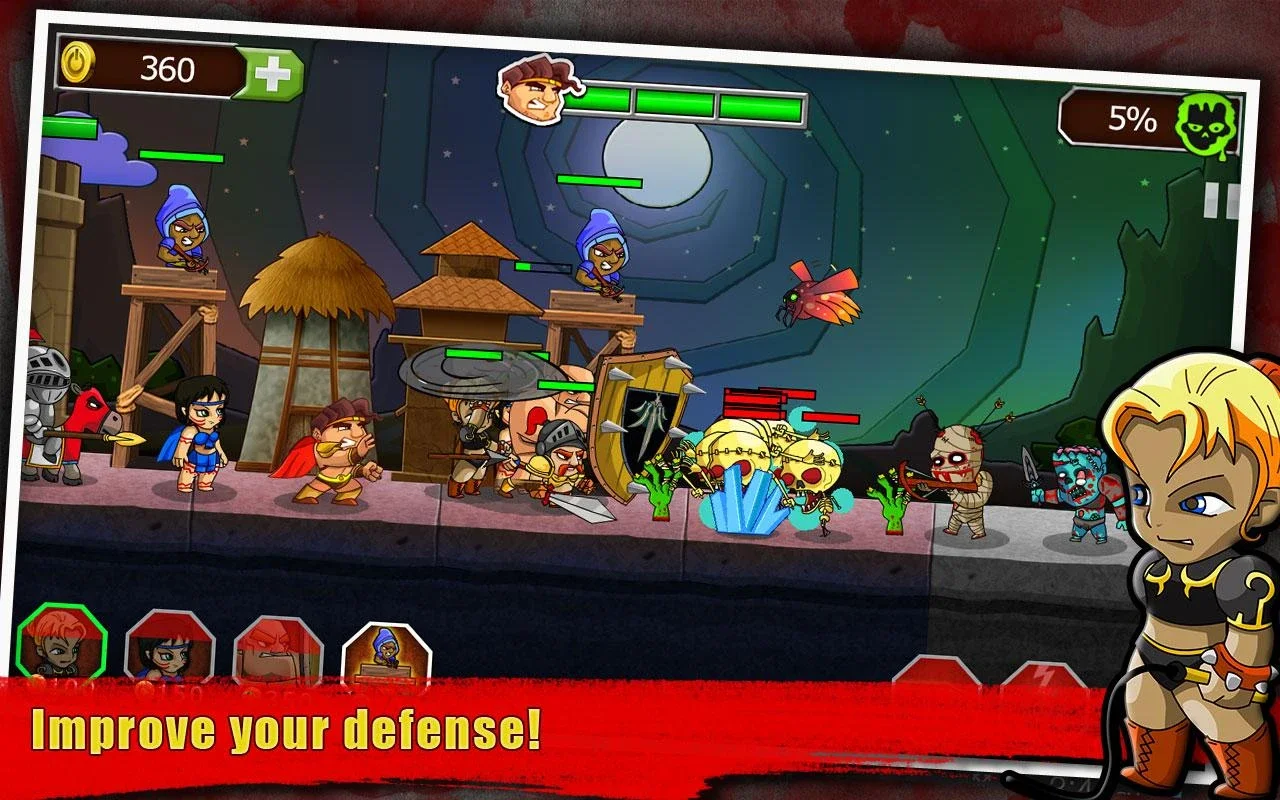 Legend vs Zombies for Android - Engaging Defense Game