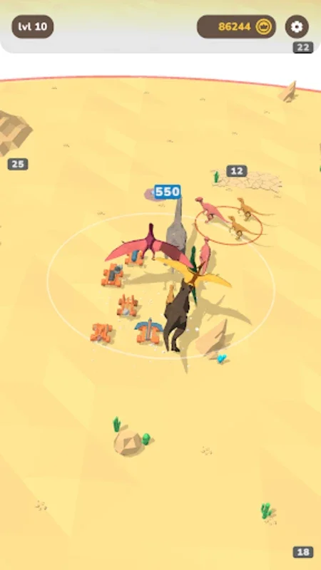 Dinosaur Merge Battle on Android: Strategic Dinosaur Battles