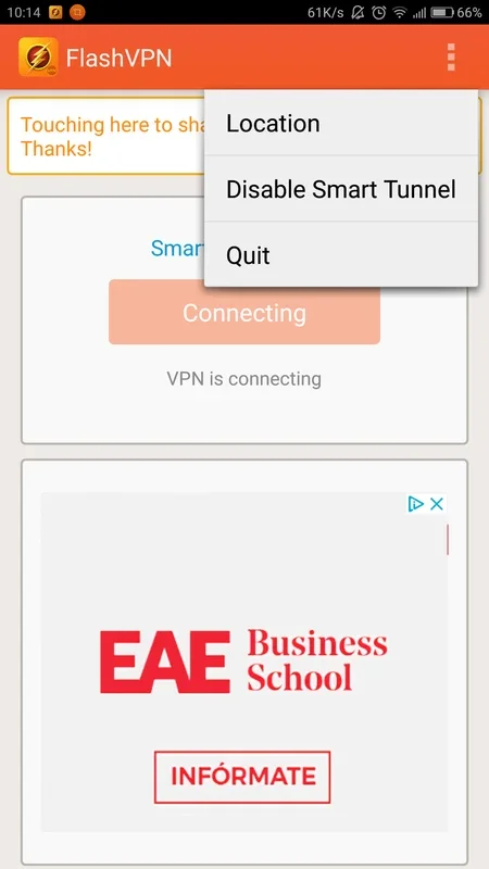 FlashVPN for Android: Unrestricted Web Browsing