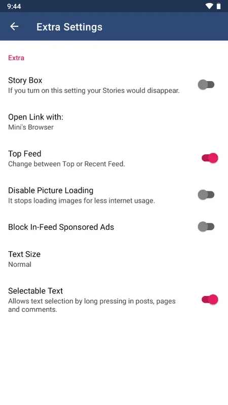 Mini For BF for Android - Efficient Facebook Access