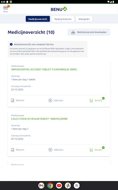 Mijn BENU for Android - Streamlined Medication Management