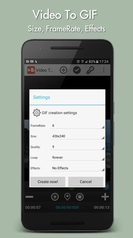Video To GIF for Android - Transform Videos into GIFs