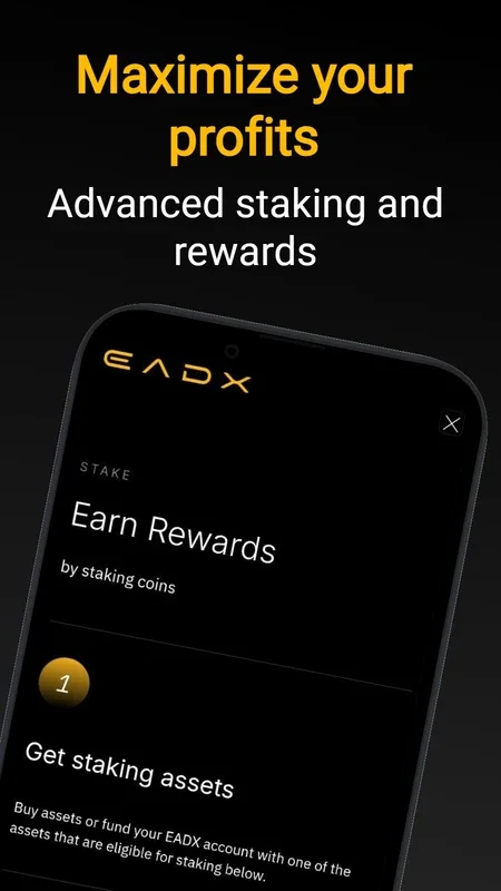 EADX for Android - Secure Cryptocurrency Trading Platform