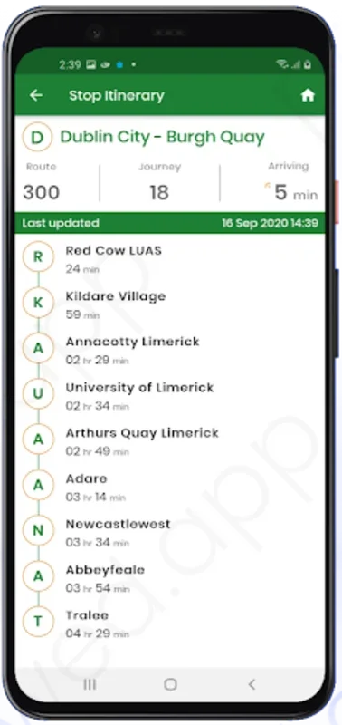 Dublin Coach The Big Green Bus for Android - Seamless Travel Solution