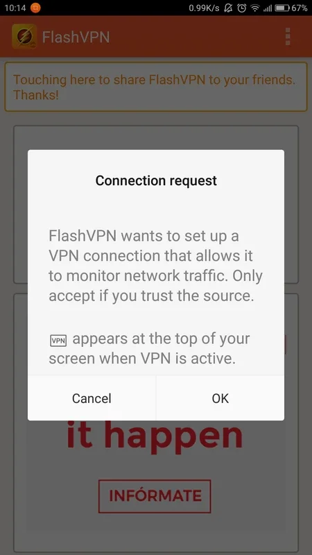 FlashVPN for Android: Unrestricted Web Browsing