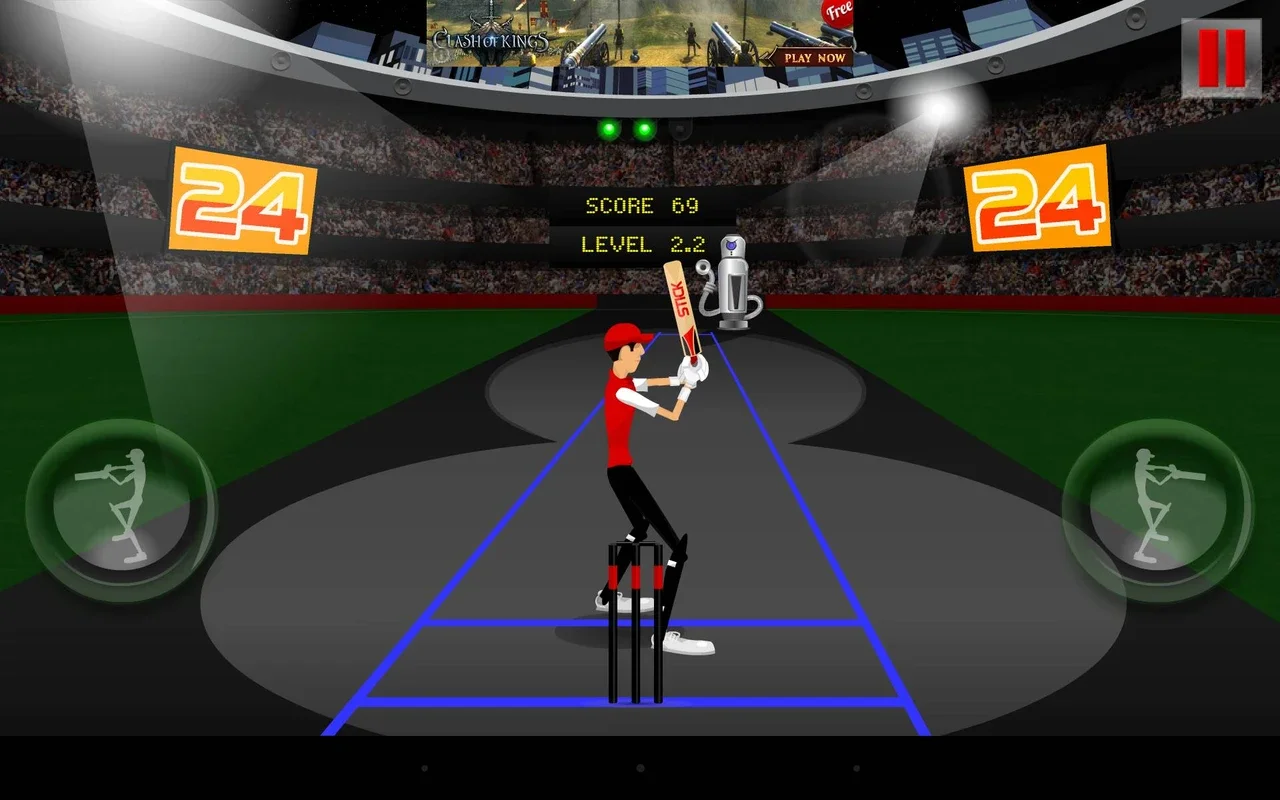 Stick Cricket: Super Sixes on Android - Fun Cricket Against a Robotic Opponent