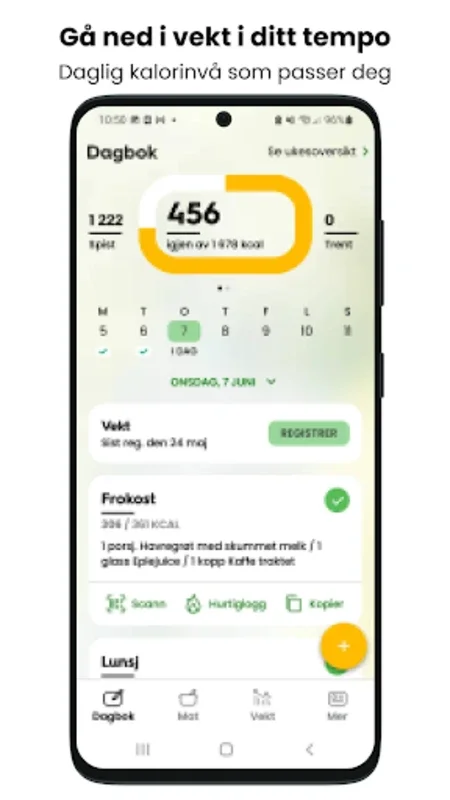 Vektklubb for Android - Manage Weight with Expert Guidance